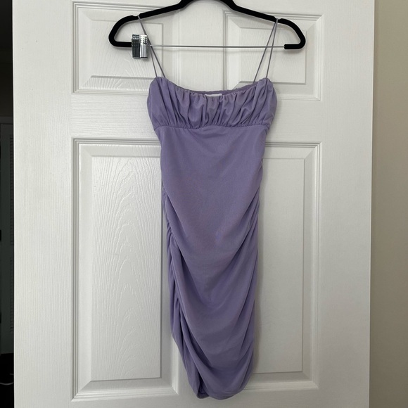 Lavender mini ruched dress - Picture 5 of 5